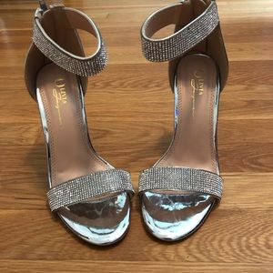 Diamond studded heels